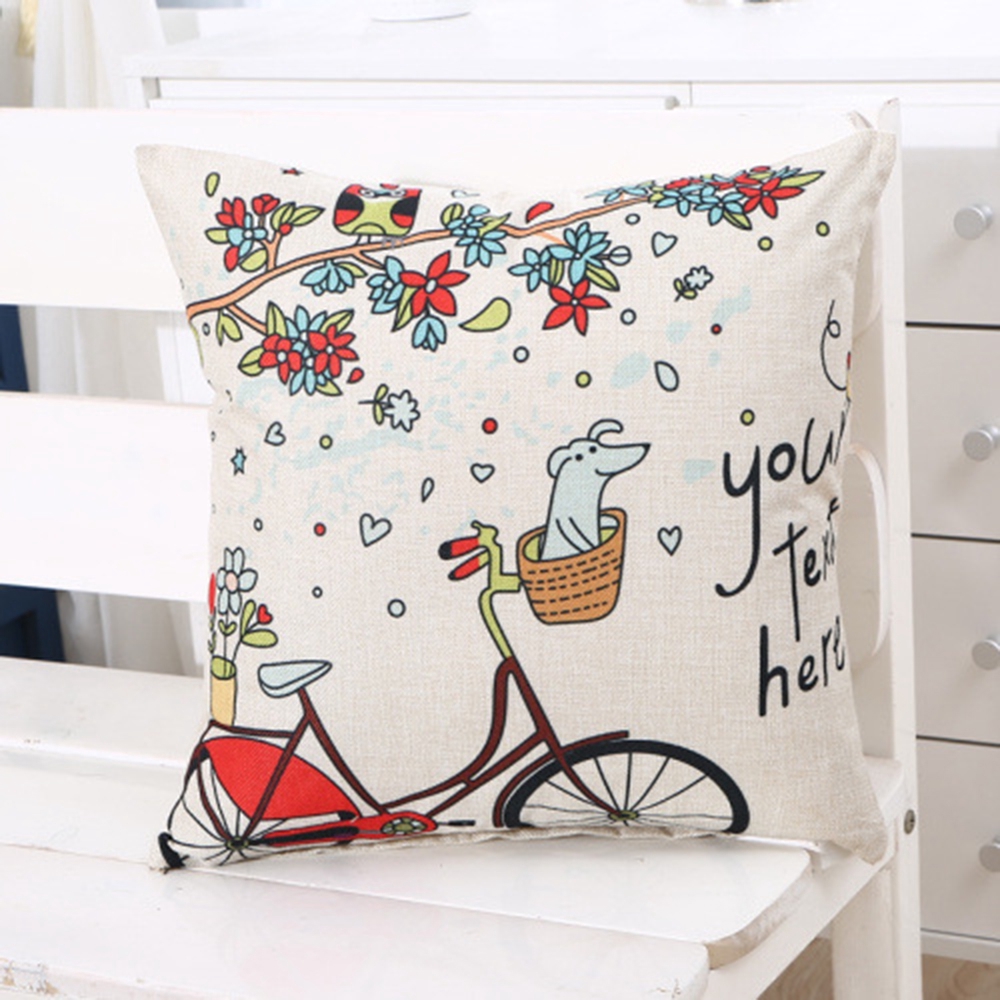 Vỏ Gối Vuông 45 * 45Cm Họa Tiết Độc Đáo Trang Trí Nội Thất