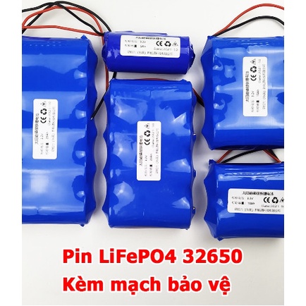 Pin sắt LiFePO4 32650 3.2V cho đèn năng lượng mặt trời kèm mạch bảo vệ 1S 25W 40W 60W 100w 200W