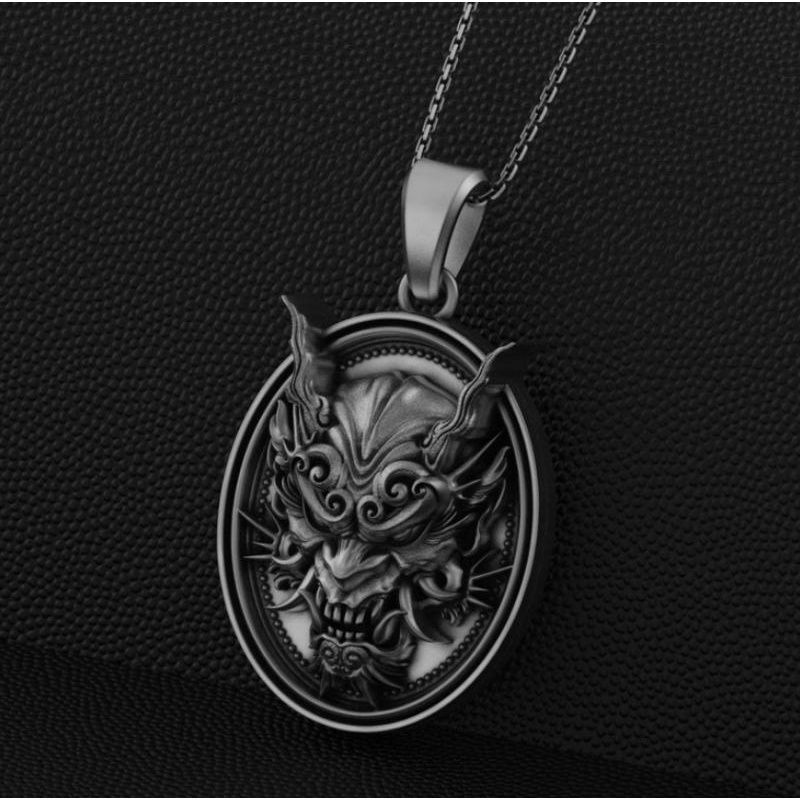 Vòng cổ Bạc 925 Mặt Rồng Khắc Tinh Xảo Thời Trang Cho Nam