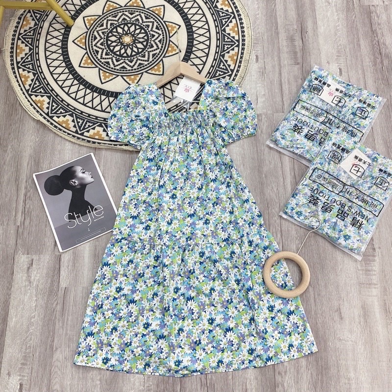 Vải thô cotton hoa cúc