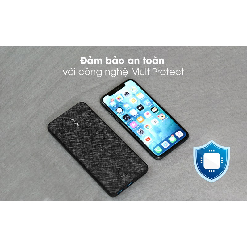 Pin sạc dự phòng Polymer 20.000mAh Type C Anker PowerCore Metro Essential A1268 Đen