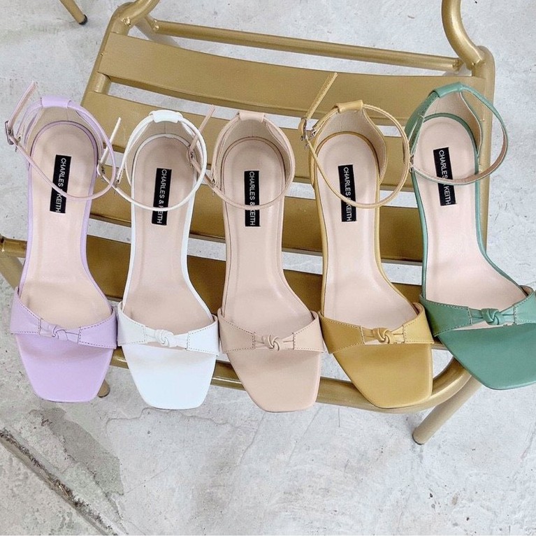 GIÀY SANDAL NỮ QUAI NGANG THẮT THỜI TRANG CAO 8 CM