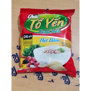 Sét 5 cháo Tổ Yến Rong Biển vị thịt bằm, gói 50g