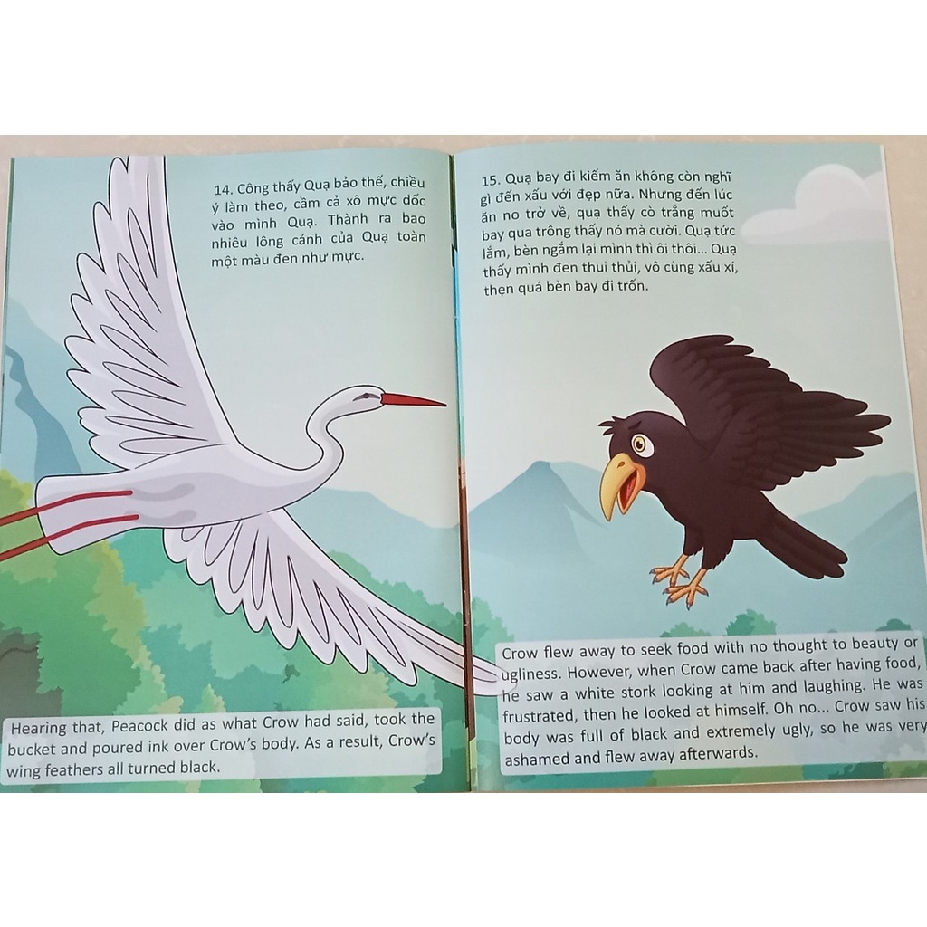 Sách Truyện cổ tích Việt Nam chọn lọc - Thế giới chọn lọc - Tranh truyện thiếu nhi chọn lọc (Song ngữ Anh - Việt)