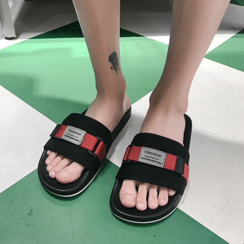 Dép quai ngang đế bằng chống trượt phong cách Hàn Quốc thời trang mùa hè dành cho nam