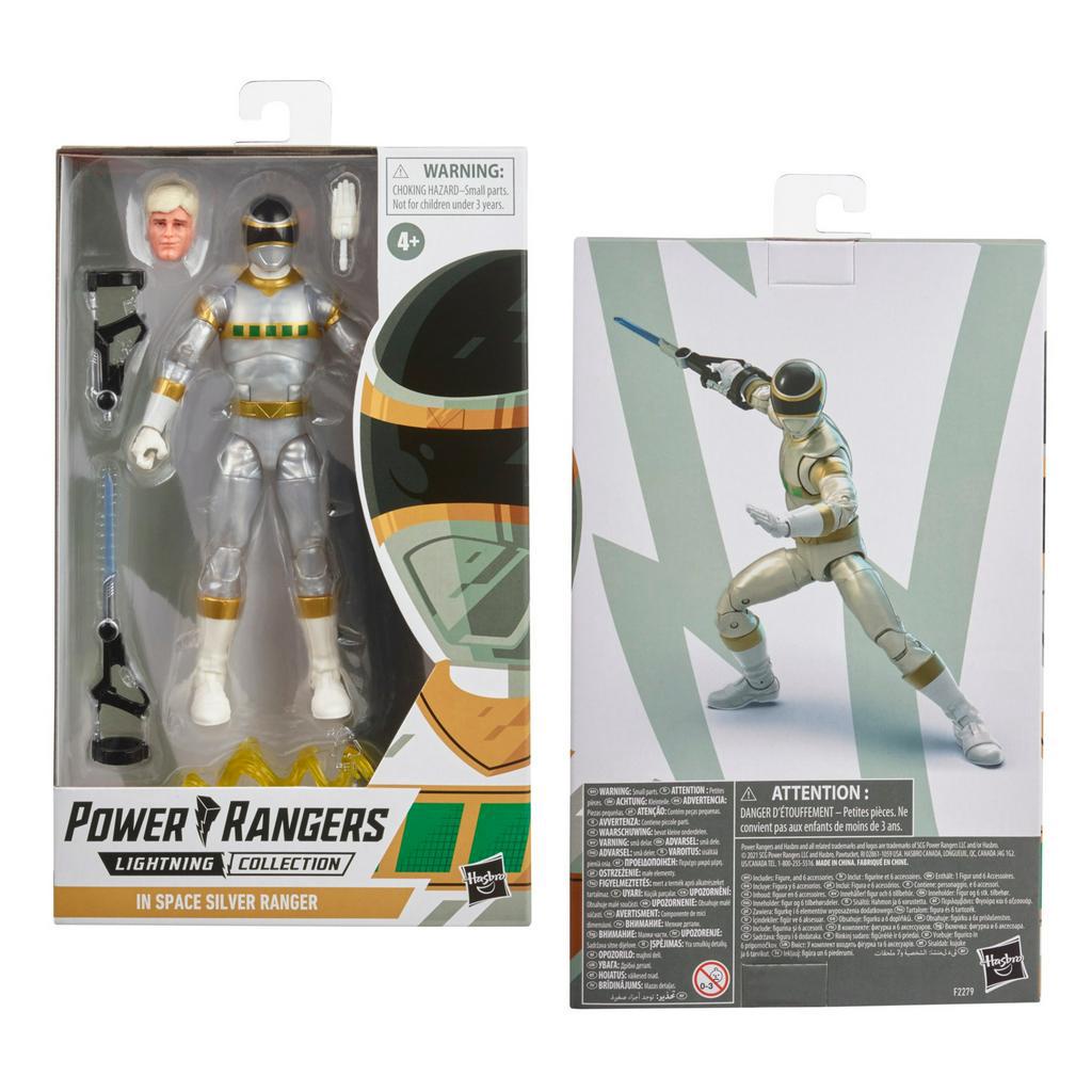 Mô Hình Power Ranger Lightning Collection In Space Silver Ranger Hasbro Siêu Nhân Vũ Trụ Bạc