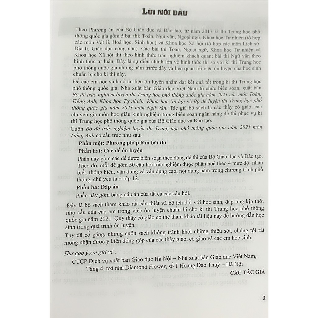 Sách - Bộ đề trắc nghiệm luyện thi Trung học phổ thông Quốc gia năm 2021 môn tiếng Anh | BigBuy360 - bigbuy360.vn