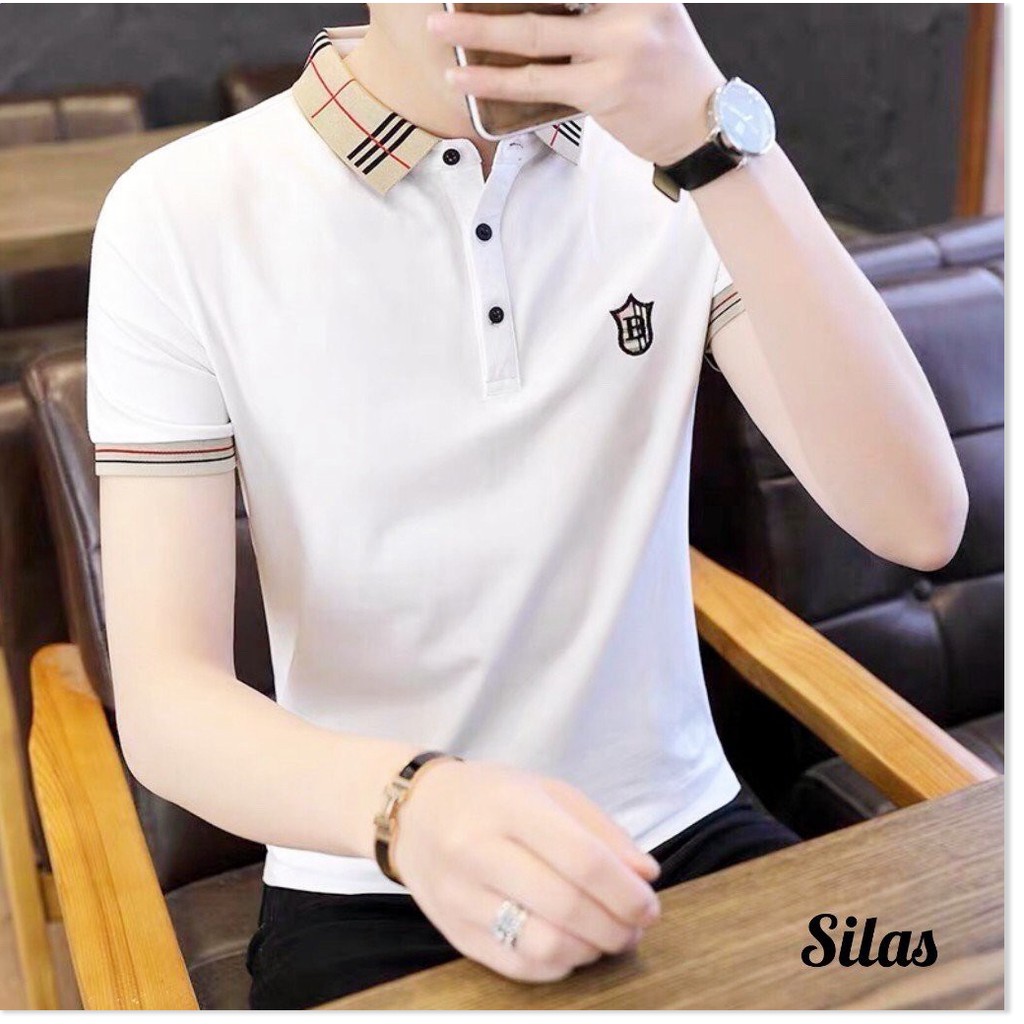 Áo Thun Nam Cổ Bẻ Ngắn Tay Trẻ Trung Năng Động ✮✮✮ HP