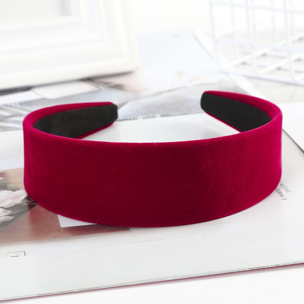 Băng Đô/Dây Buộc Tóc Haimeikang Vải Nhung Bản Rộng Phong Cách Hàn Quốc Cổ Điển