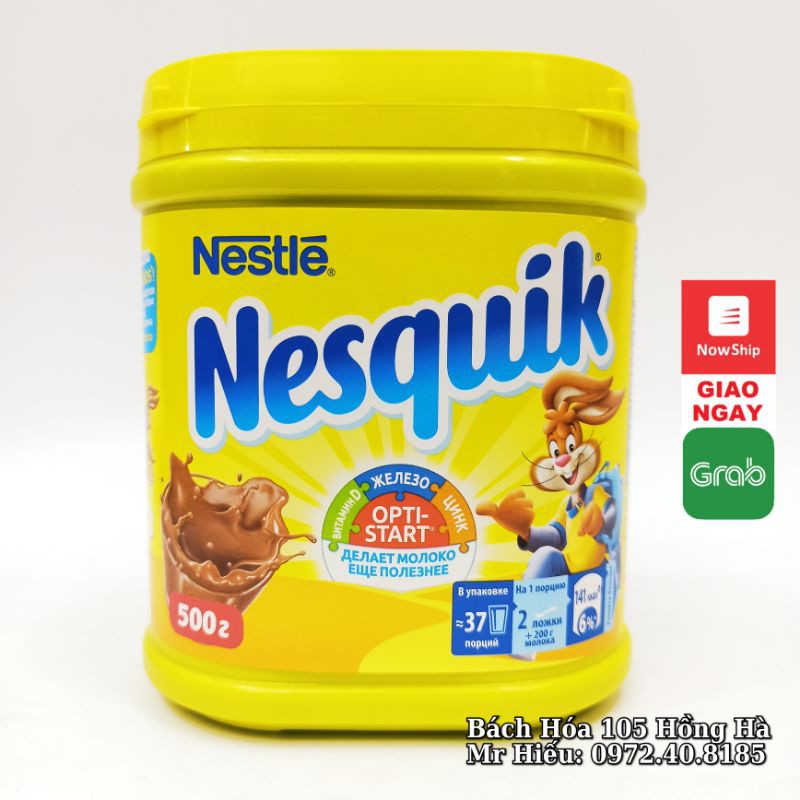 [T10/2021] Cacao Nesquik Nga hộp 500g