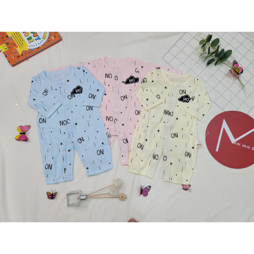 Body liền thân chất cotton mỏng cho trẻ em 0-2 tuổi- Bodysuit, bộ đồ liền thân chất mỏng mát mặc ngủ điều hòa, mùa thu