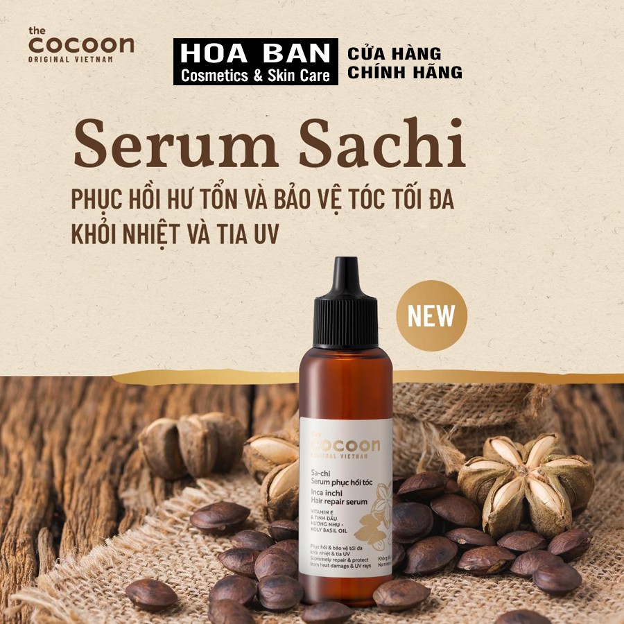 Serum Sa-chi phục hồi tóc Cocoon 70ml (Ince inchi Hair repair serum)