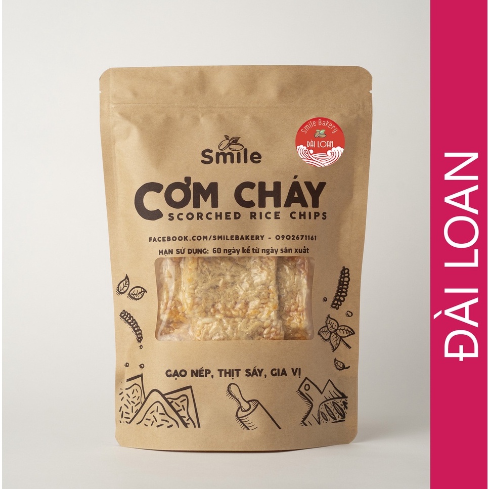 Cơm cháy vị Đài Loan gói 150gr - 250gr - Smile Planty