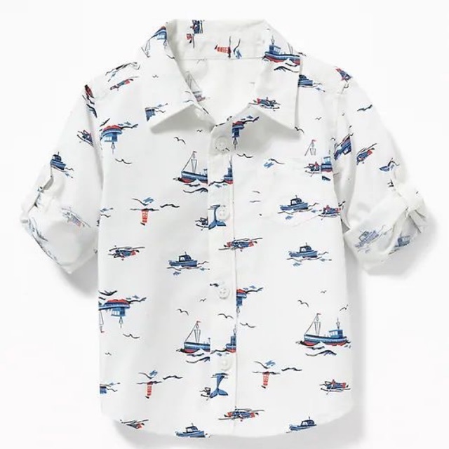 Sơ mi oldnavy authentic size 6-12m