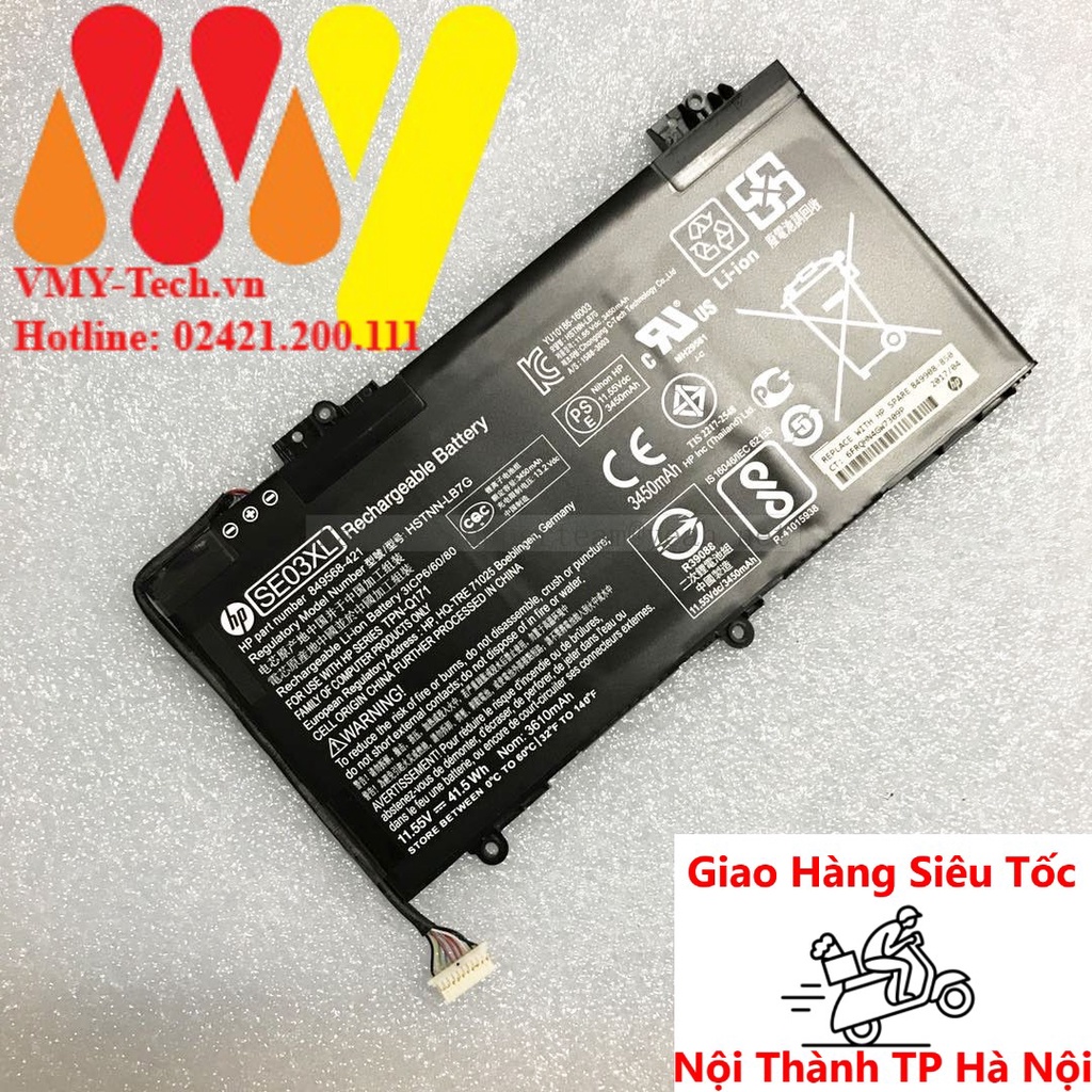 Pin Laptop HP Pavilion 14-AL, 14-AV, 14-AL115TU, AL115TU, 14-AL000, 14-AL027TX 14-AL037TX- SE03XL (ZIN)