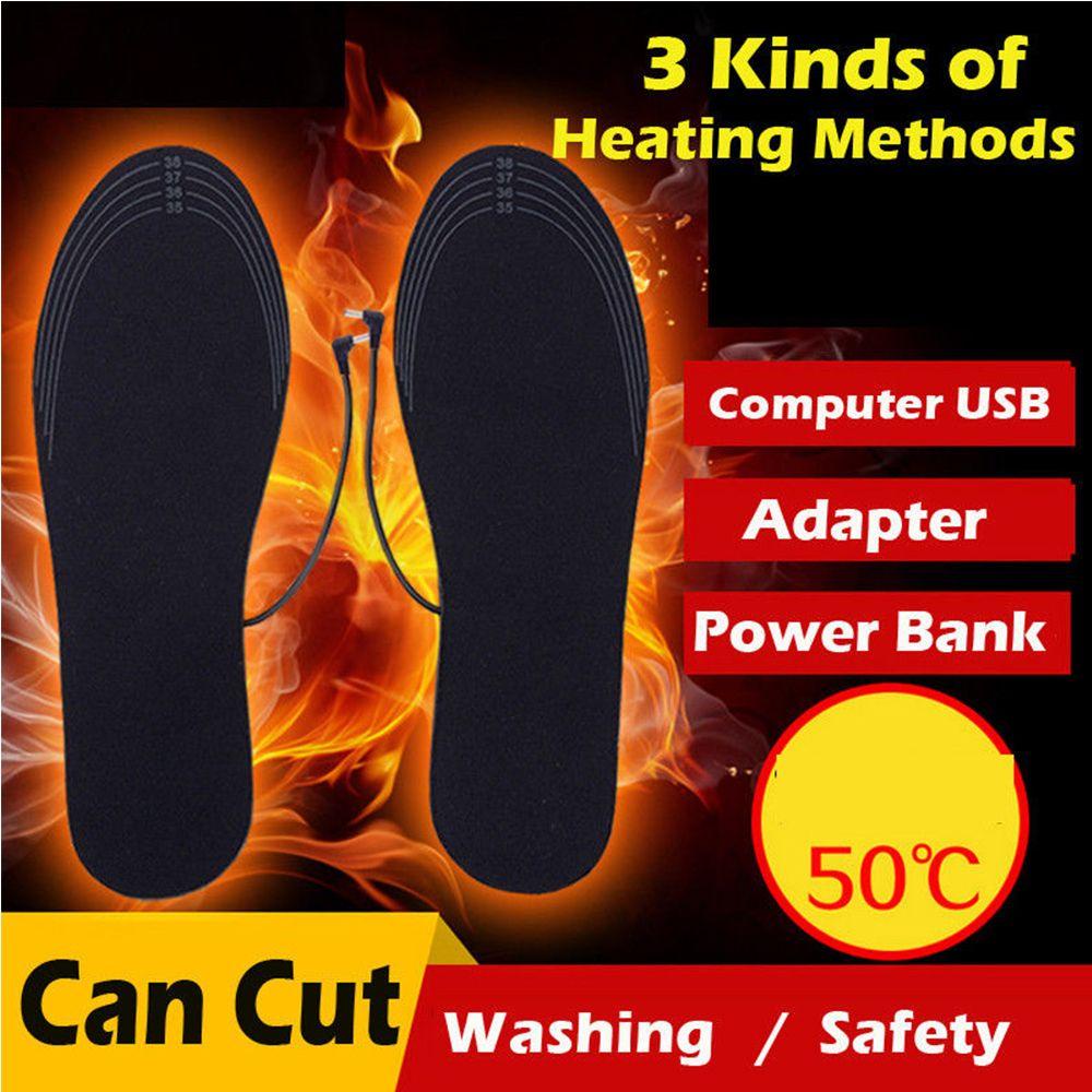 Đế Lót Giày Sưởi Ấm Bằng Điện Có Thể Sạc Lại Thời Tiết Mùa Đông Hàng Mới
