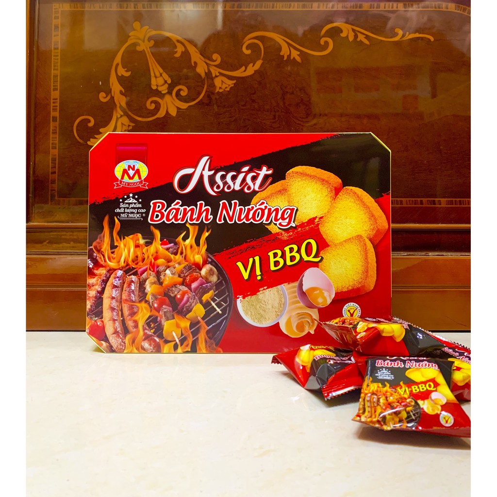 Assist 260g Bánh nướng VỊ BBQ phô mai MỸ NGỌC - Baked Caked with BBQ flavor 260g