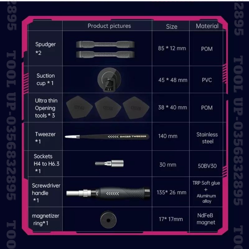 Bộ Tua Vít Đa Năng Cao cấp JM-8186 JAKEMY 83 Trong 1 Sửa Chữa Điện Thoại Laptop -Tool.up.store