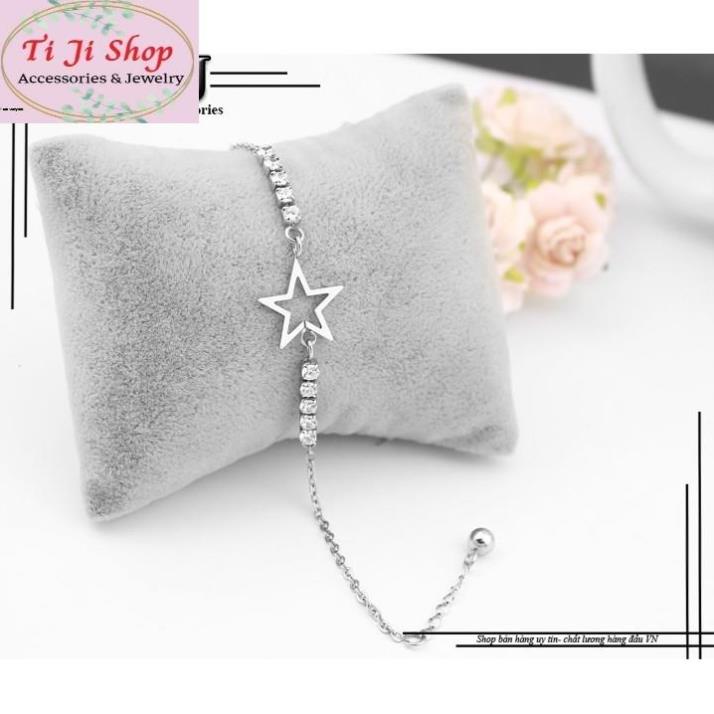 LẮC TAY NỮ NGÔI SAO INOX CÁCH ĐIỆU LT387