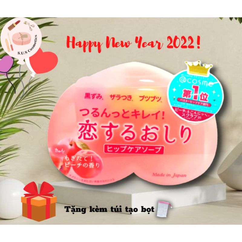 Xà phòng mờ thâm vùng mông, da dưới cánh tay trái đào Pelican Hip Care Soap - Soap Thâm Mông