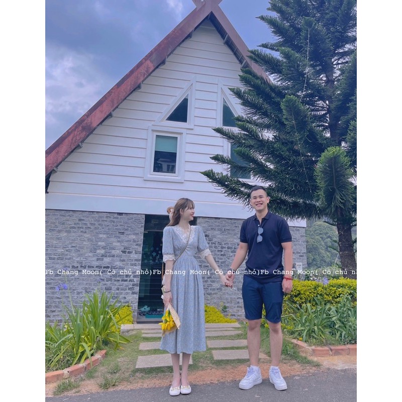 Váy hoa nhí cổ ren hàng quảng châu cao cấp( ảnh thật) | BigBuy360 - bigbuy360.vn