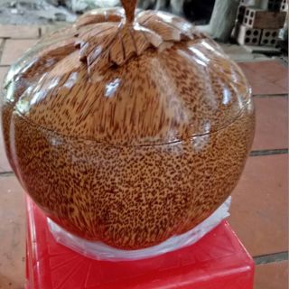 Vỏ bình giữ nhiệt bằng gỗ dừa ghép