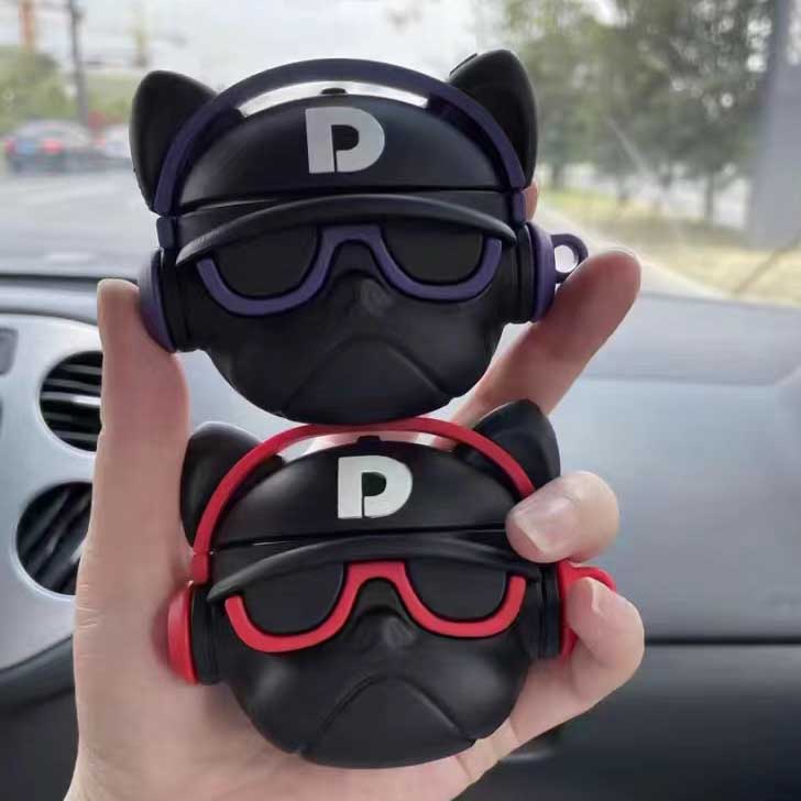 Vỏ Bảo Vệ Hộp Sạc Tai Nghe Airpods 1 / 2 / 3 / pro Hình Chó Bull Thời Trang