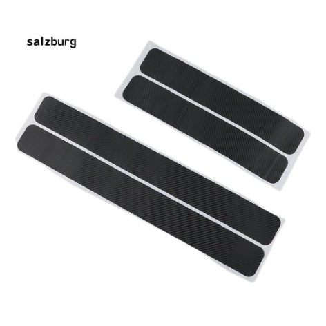 Decal tem Miếng dán 3D carbon cacbon trang trí chống trầy chân cửa xe hơi ô tô cabon