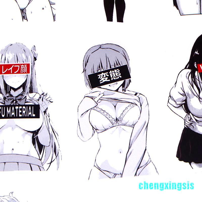 Set 30 nhãn dán hình anime dễ thương trang trí tiện dụng