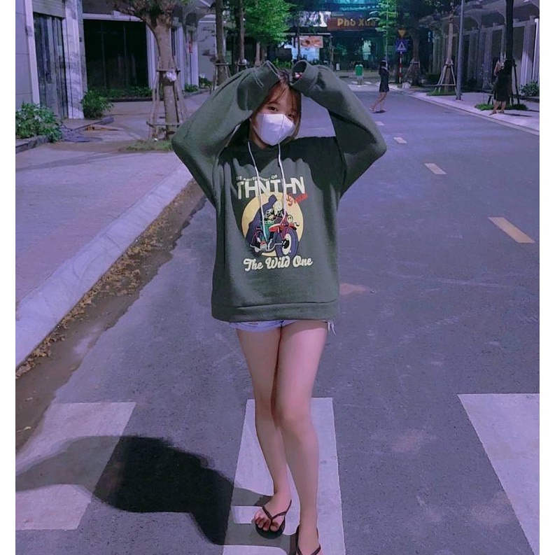 Áo Hoodie Nỉ Nam Nữ Hình Tin Tin Chạy Xe, Áo Khoác Nỉ Chất Dày Dặn Phong Cách Anne Boutique Mã 693