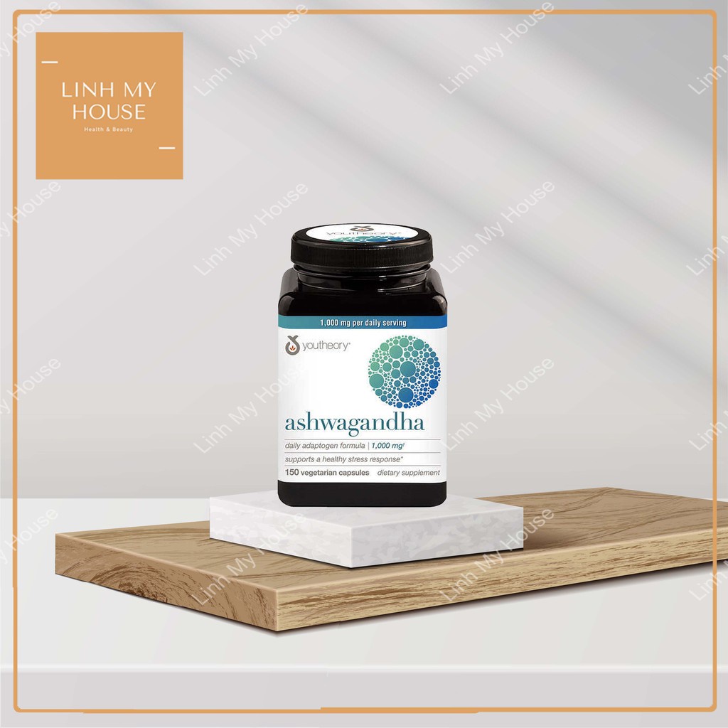 Viên uống nhân sâm Ấn Độ Youtheory Ashwagandha 1000mg 150 viên