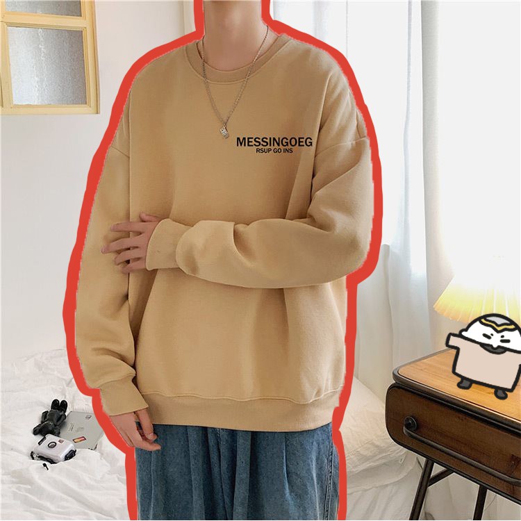 Áo Sweater nam nữ (ORDER) mã SW002 màu nâu, màu trắng, màu xám, màu đỏ