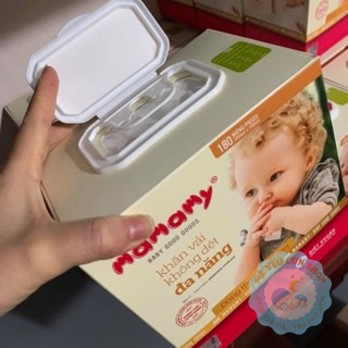 Khăn khô cotton đa năng Mamamy 180 tờ (katydang)