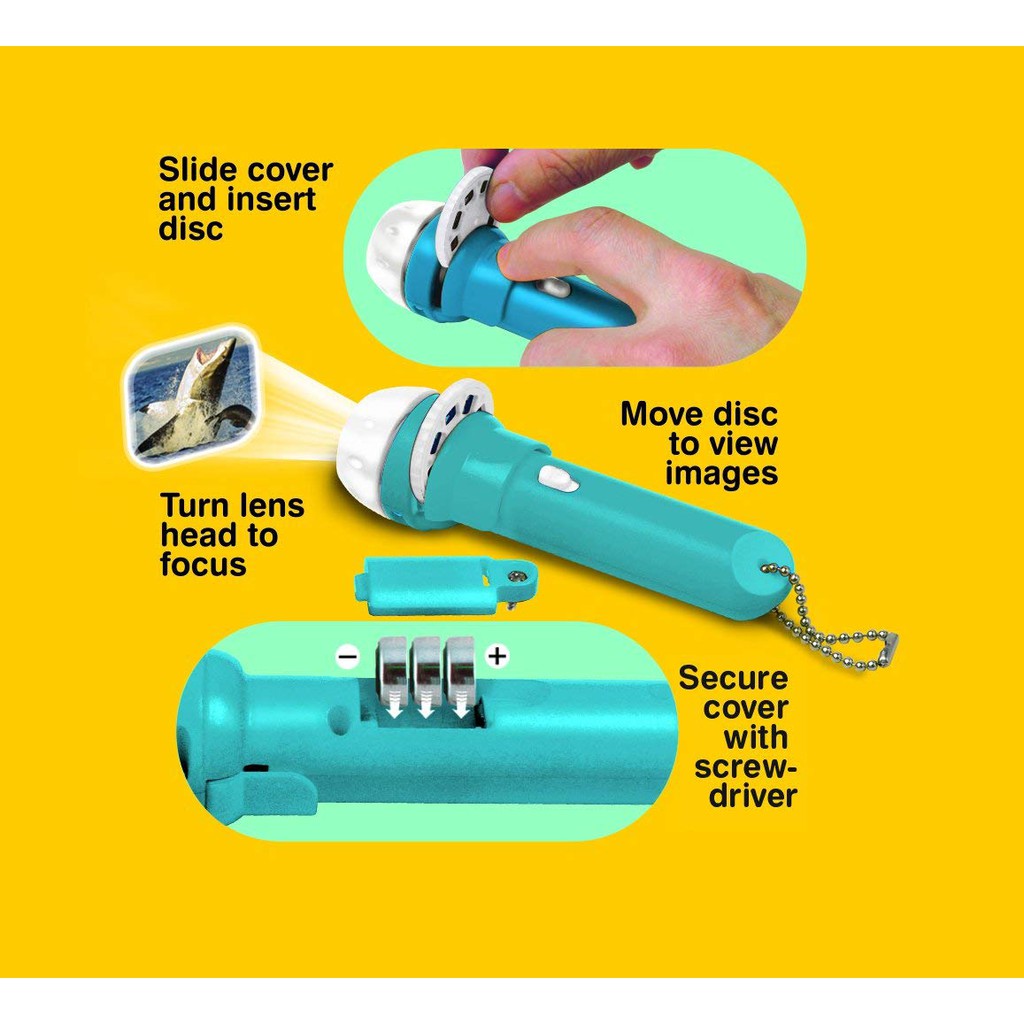 Đèn pin flashlight chủ đề cá mập biển Brainstorm E2031