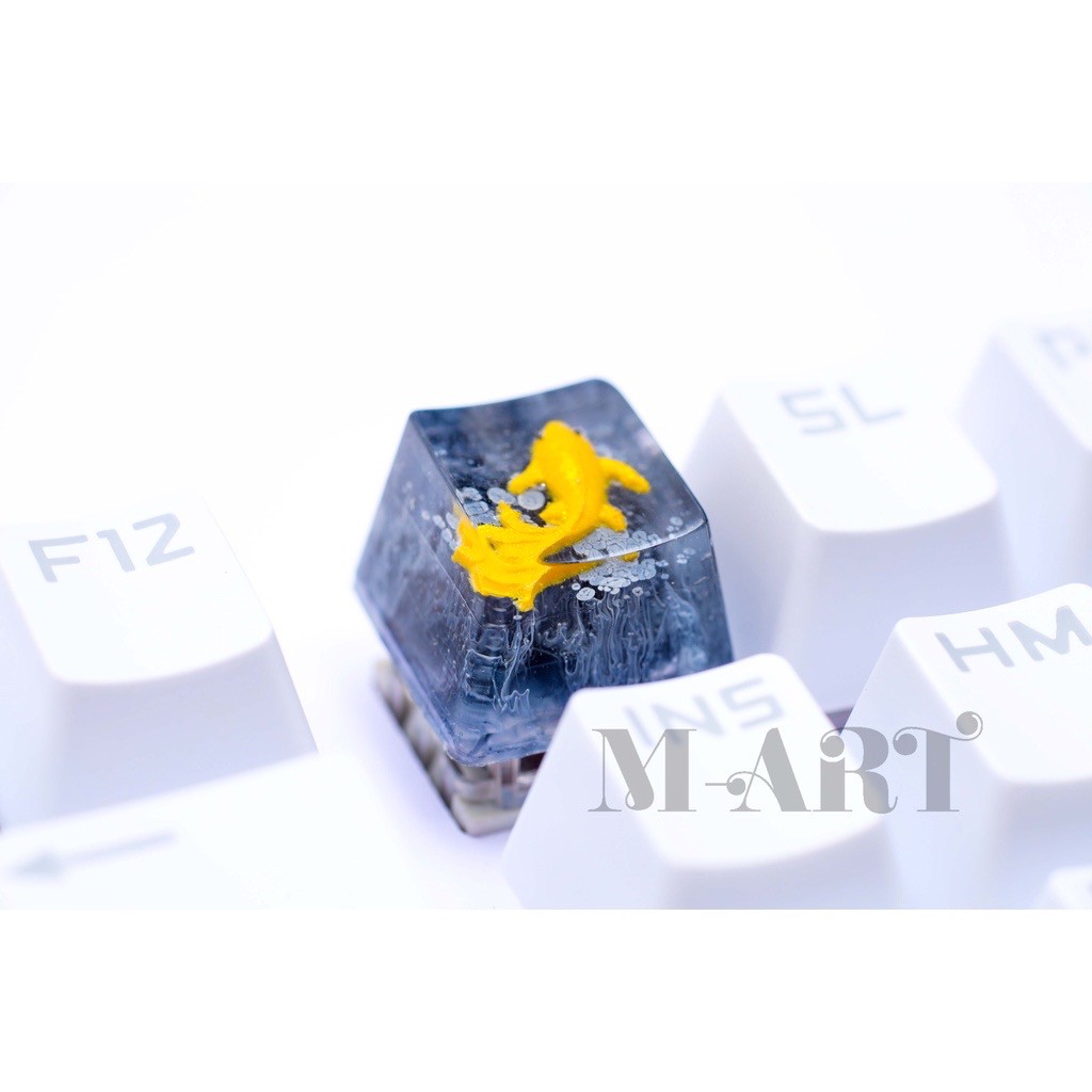 Keycap - Nút Bàn Phím Gaming - Nút Bàn Phím Cơ Cá Koi Yamabiki Ogon  - KC006
