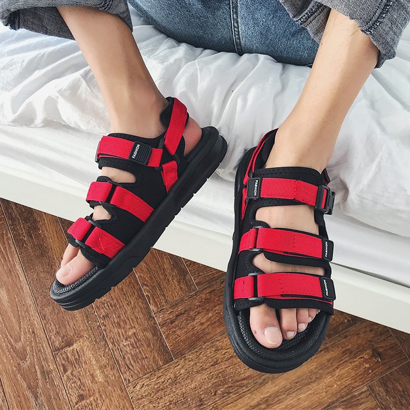 Giày sandal 3 quai gài phong cách Hàn Quốc thời trang