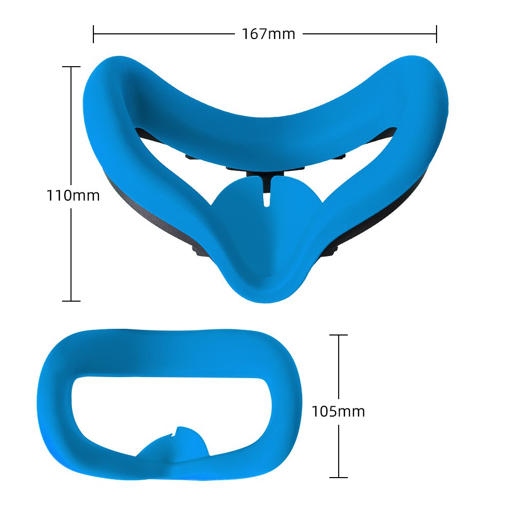 (Hàng Mới Về) Miếng Đệm Silicon Bọc Mắt Kính Thực Tế Ảo Oculus Quest 2