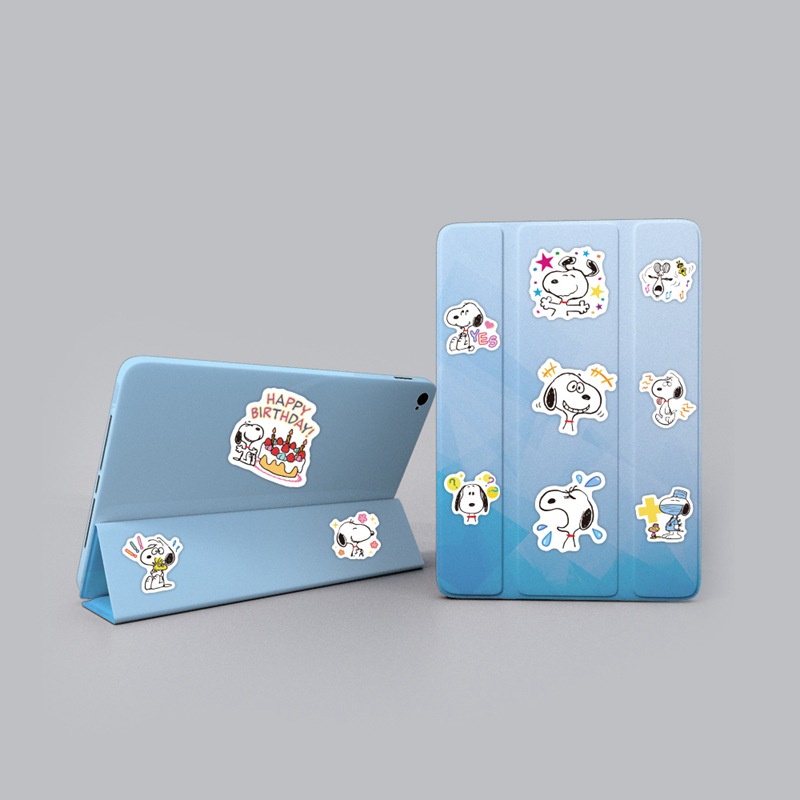 Miếng Dán Trang Trí Vali / Cửa Kính / Điện Thoại Chống Thấm Nước Hình Snoopy Dễ Thương