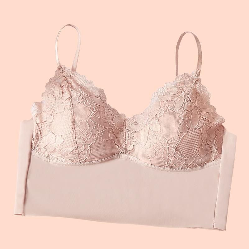 Áo Bra Ren 2 Dây Mút Mỏng Nâng Ngực AN8842