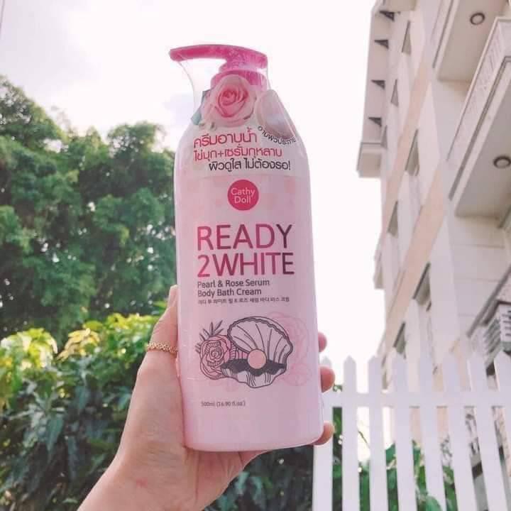 (GIÁ RẺ)Sữa tắm Cathy doll Ready 2 White Pearl & Rose Serum 500ml