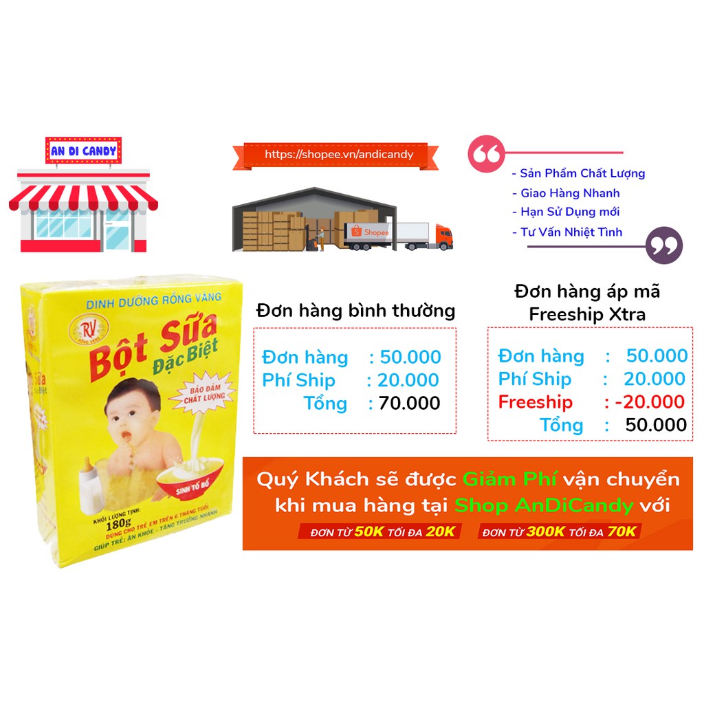 Bột Sữa Rồng Vàng ( tuổi thơ) - áp mã giảm 15k ship