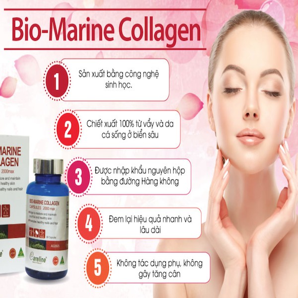 Careline Bio Marine Collagen - Viên uống collagen