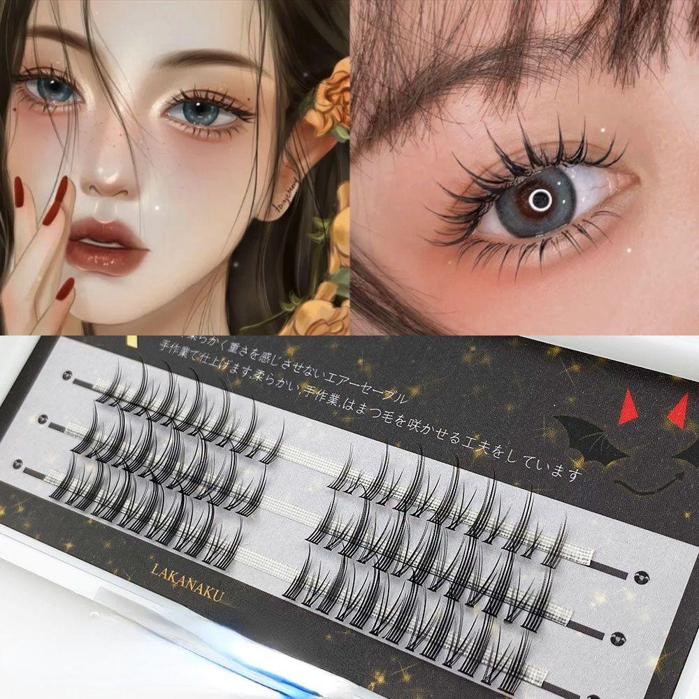 OCEANMAP Lông Mi Giả Cong Dày Hóa Trang Thần Tiên Không Phai Màu