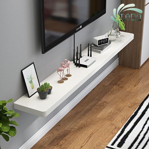 Kệ tivi treo tường thanh ngang đơn giản, đa năng để đồ trang trí phòng khách chất liệu gỗ MDF phủ melamin TADA-ZPTT10