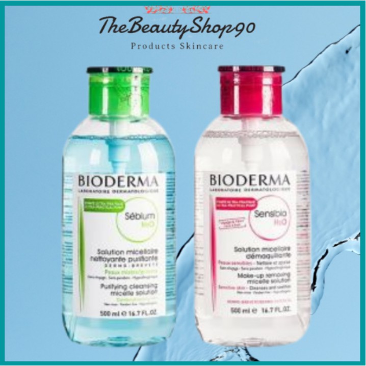 [CHUẨN AUTH] Nước Tẩy Trang Bioderma Bản Nắp Nhấn, Nắp Bật 500ml