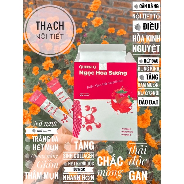Thạch nội tiết nửa hộp 10 gói