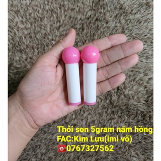 Vỏ son handmade đổ trực tiếp nấm hồng 5gram