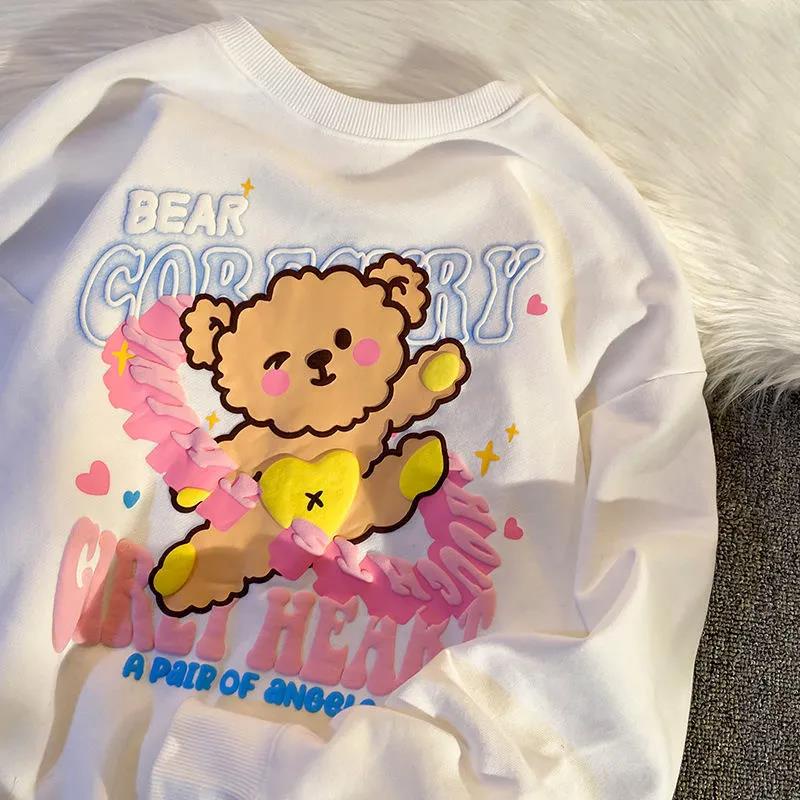 NRVP Áo Thun Nữ Dài Tay Cổ Tròn Thời Trang Hàn