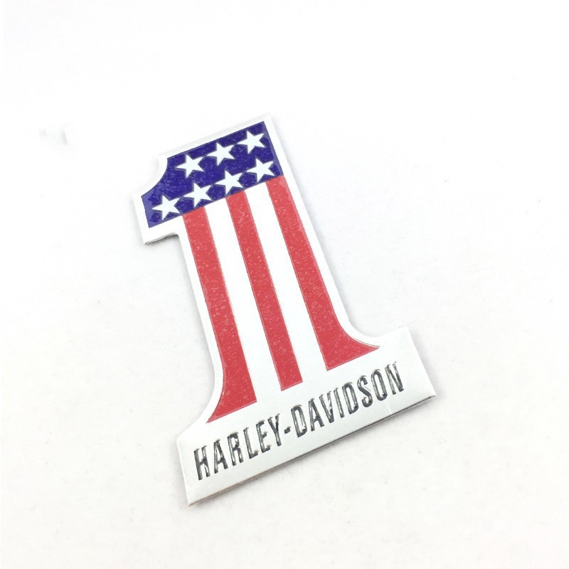 Miếng dán bằng nhôm hình cờ Mỹ độc đáo dùng trang trí xe mô tô Harley Davidson