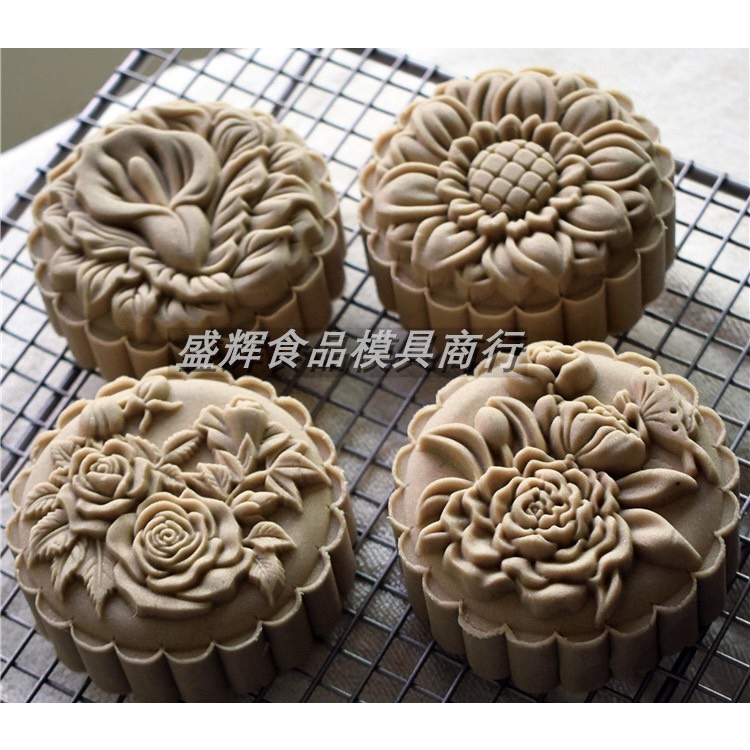 Khuôn Trung Thu Lò Xo 125gr - Nhiều Mẫu